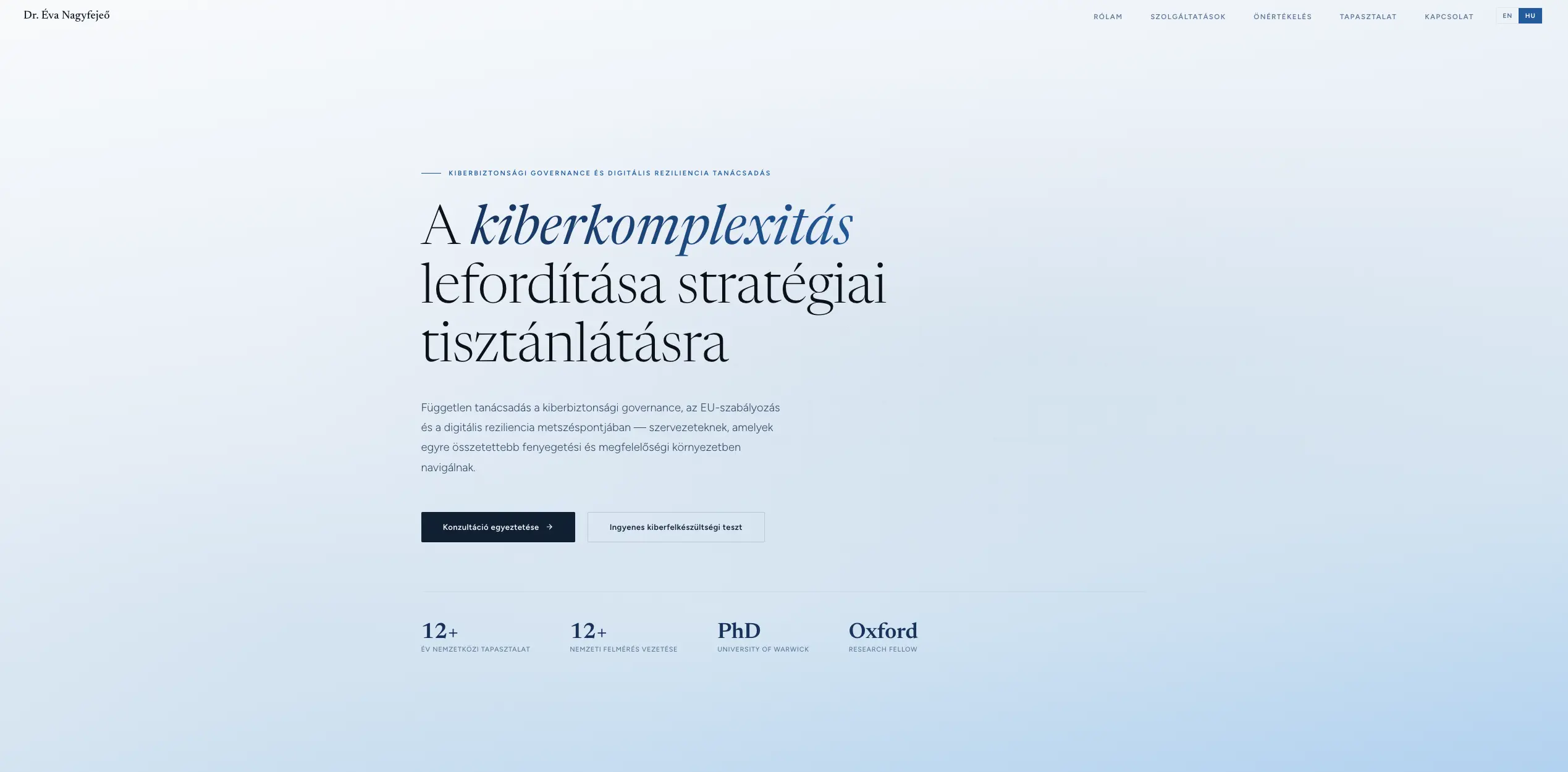 Dr. Nagyfejő Éva – Tanácsadó